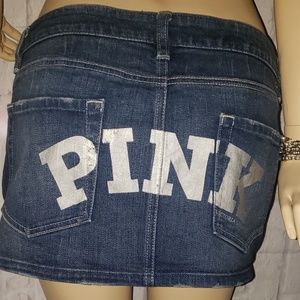 Victoria’s Secret denim “PINK” Jean skirt small